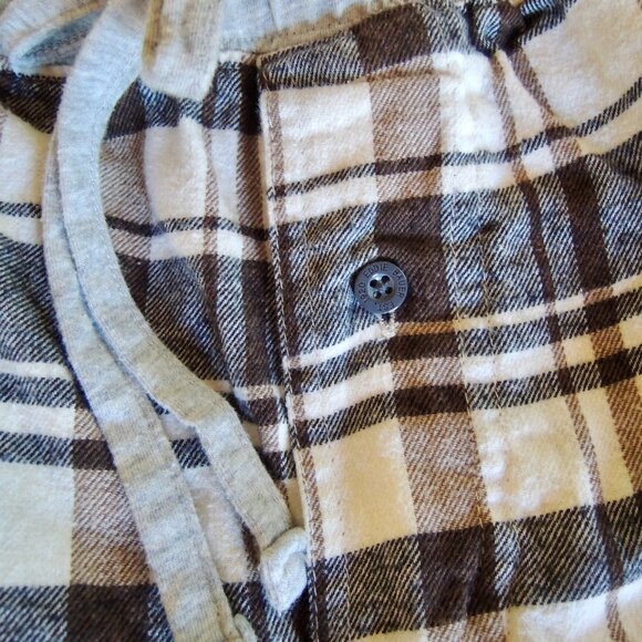 Eddie Bauer Men's Black & Cream Flannel Lounge Pajama Pants M - Picture 4 of 7